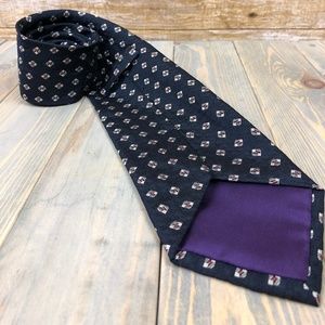 Ralph Lauren Purple Label Men's 100 Silk Navy Blue